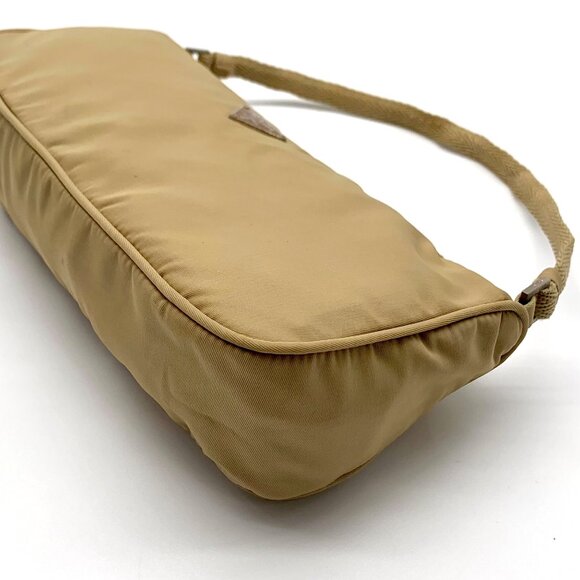 Prada Beige Tessuto Nylon Small Pouch Vintage Handbag - Picture 7 of 12